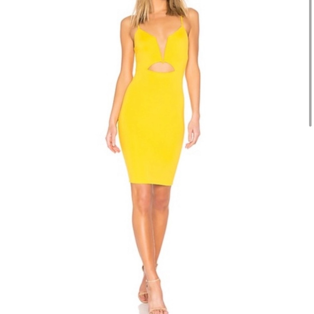 NBD- REVOLVE yellow dress